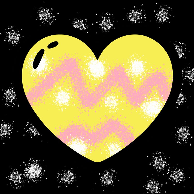 a blank heart