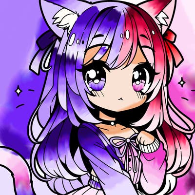 cute anime cat girl
