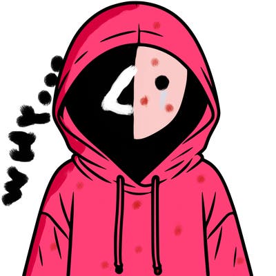 faceless girl in hoodie