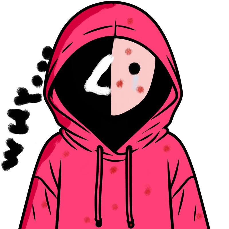 faceless girl in hoodie