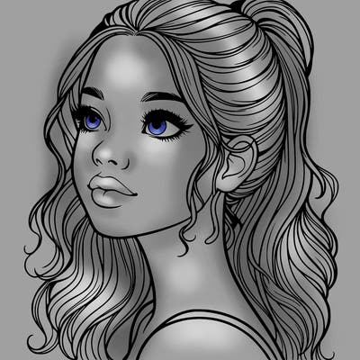 beautiful realistic girl