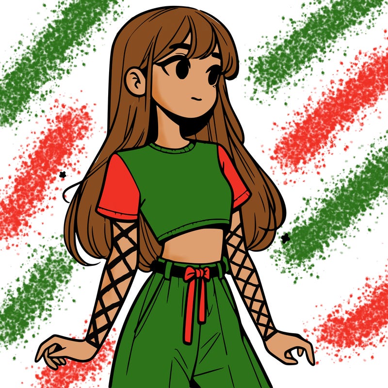 girl in a cute crop top