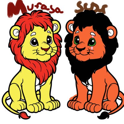 two young lions