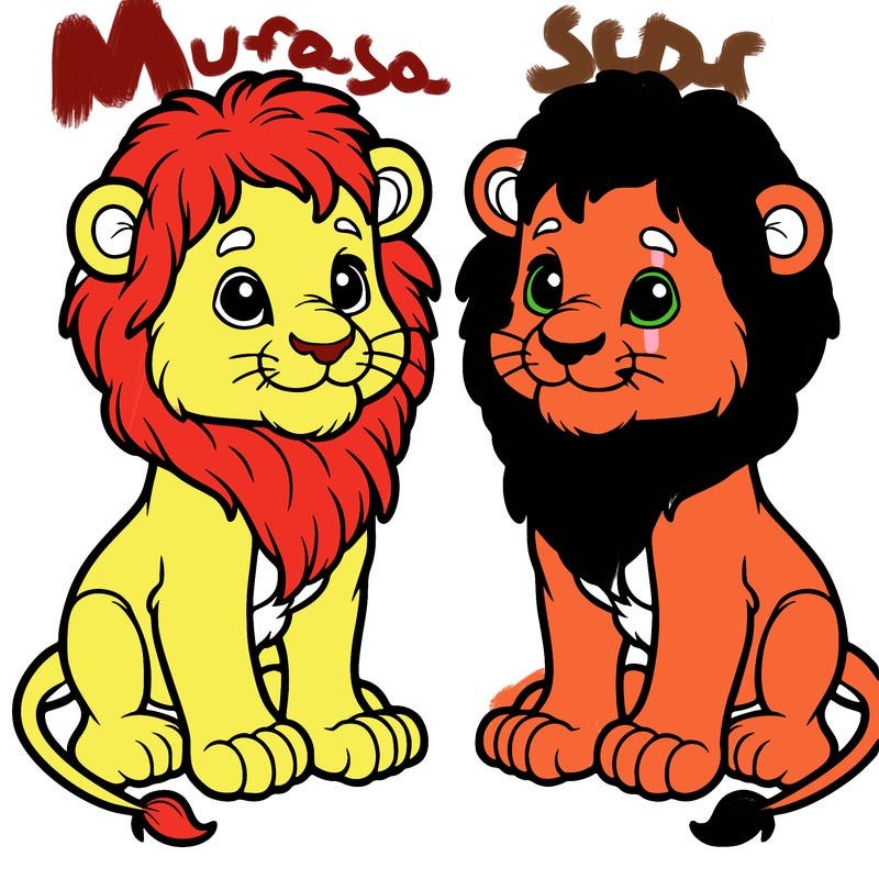 two young lions