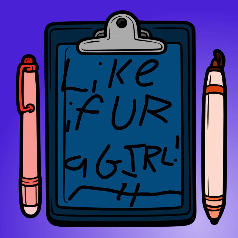 blank clip board with pen