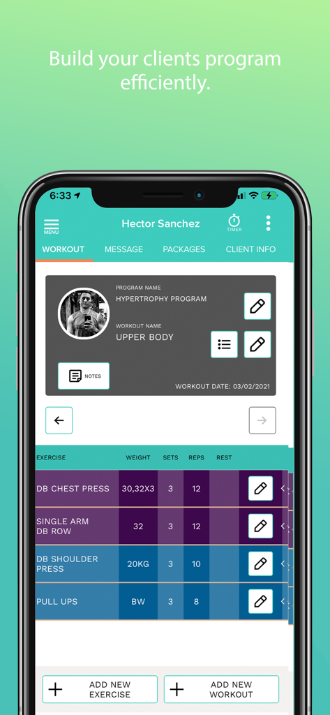 The Training Notebook - Health & Fitness App | MWM