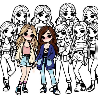 group of girls