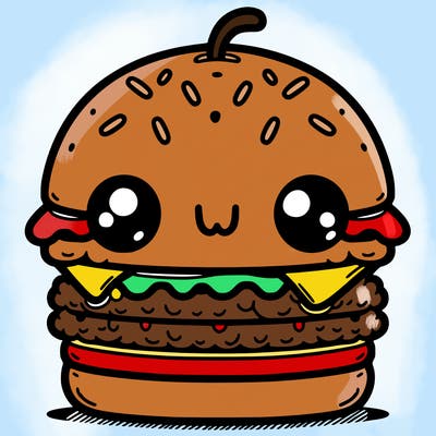 burger cute