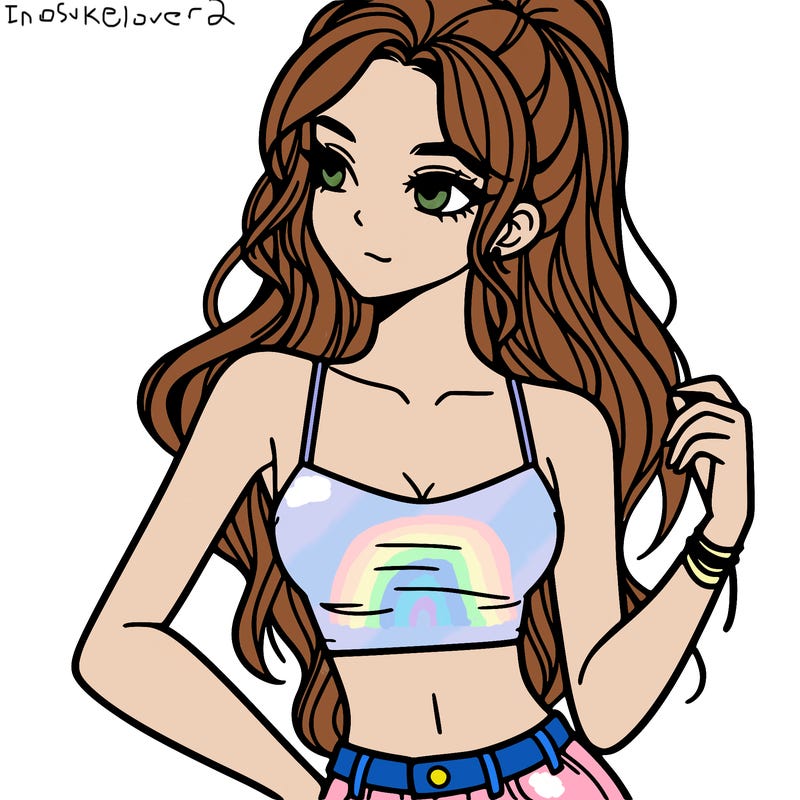 girl in crop top
