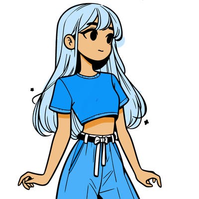 girl in a cute crop top