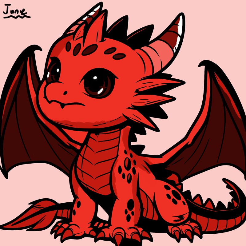 fierce baby night dragon