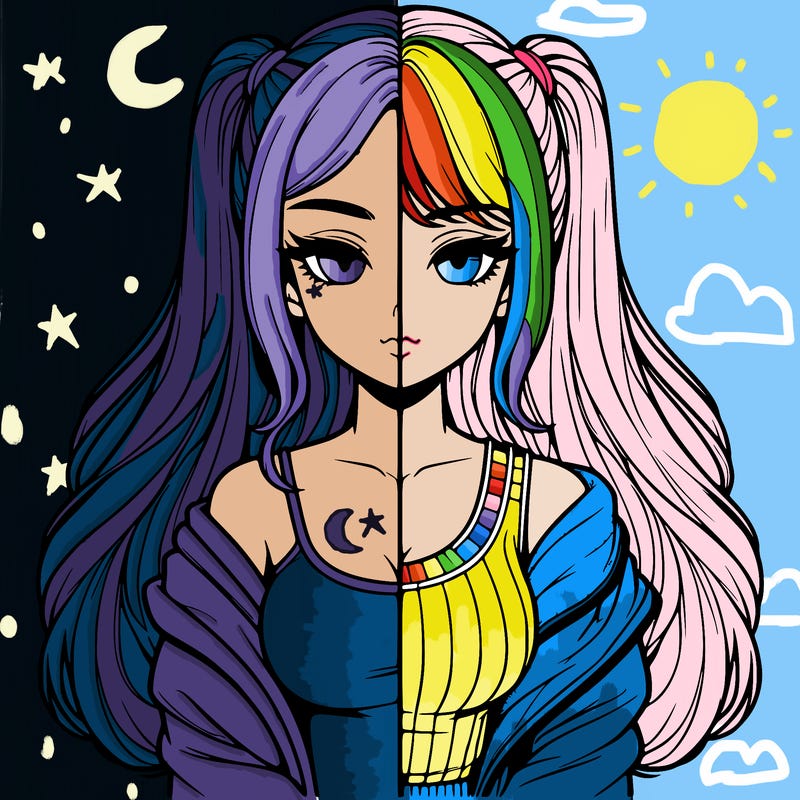 realistic girl split