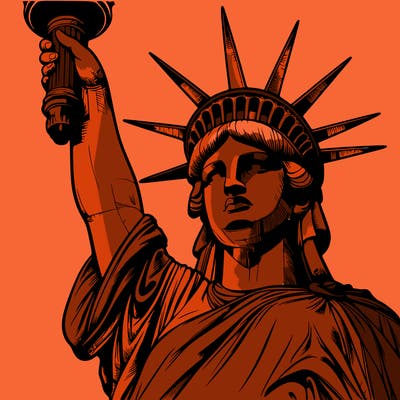 realistic statue of liberty