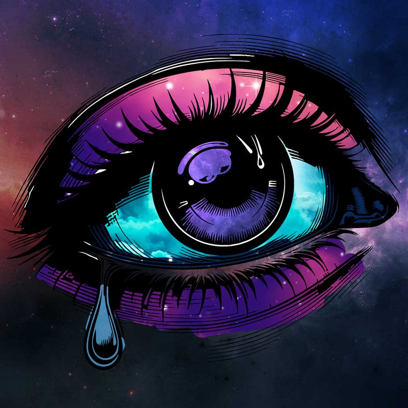 realistic eye one tear