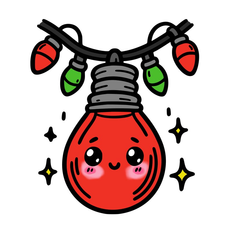 small bulb of a garland