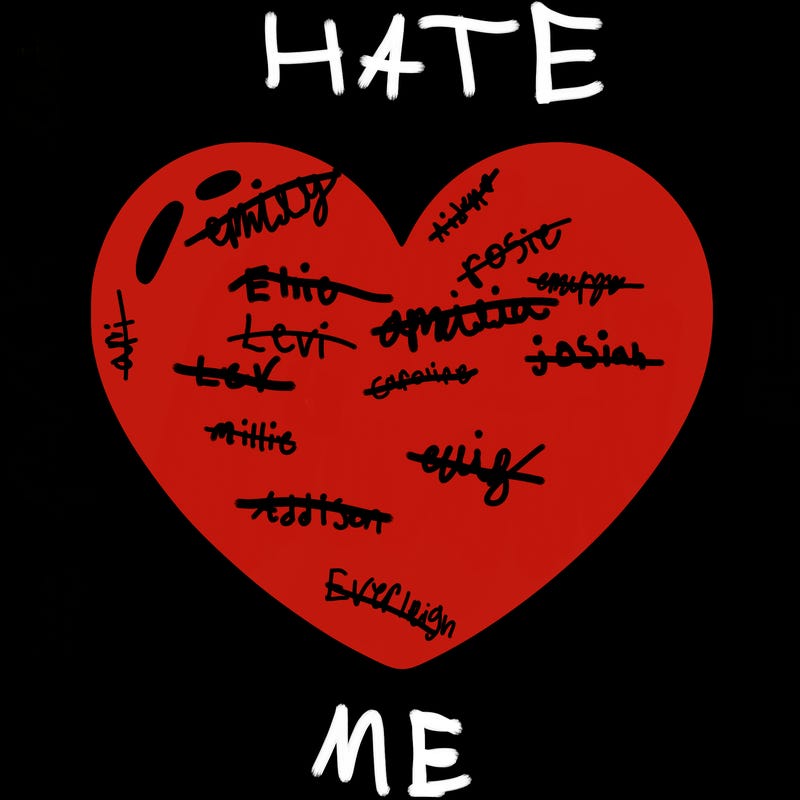 a blank heart