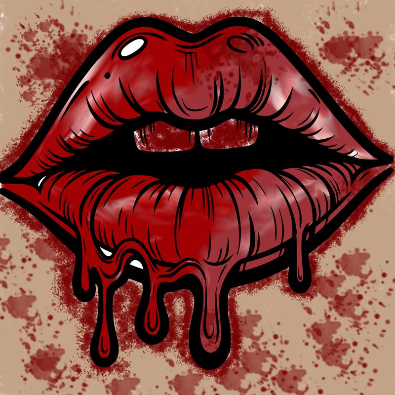 lips that look realistic and drip