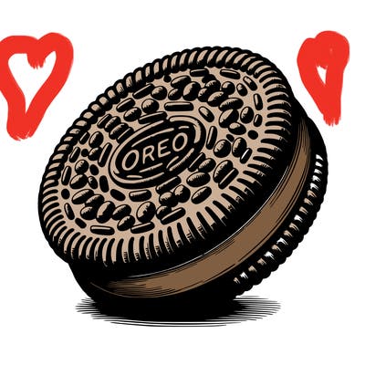 realistic oreo