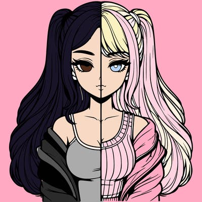 realistic girl split