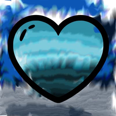 a blank heart