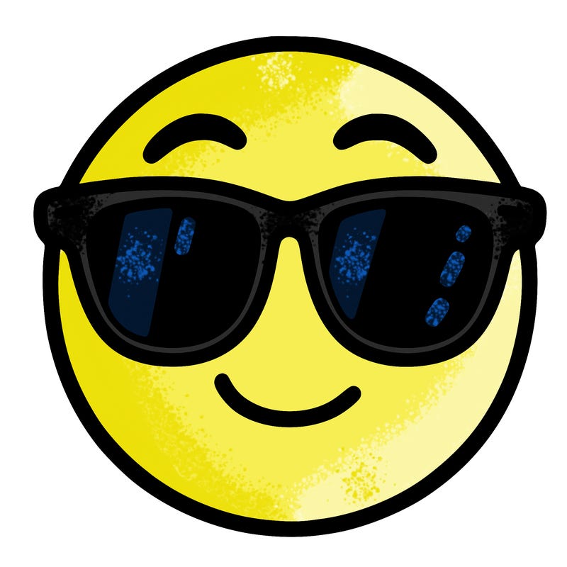 emoji with sunglasses