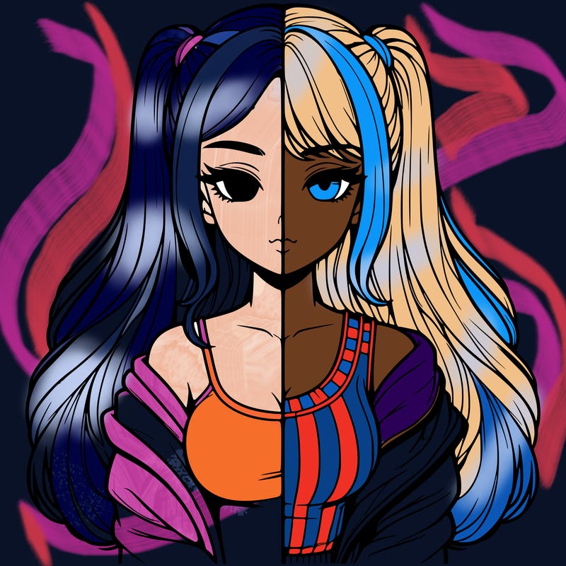 realistic girl split