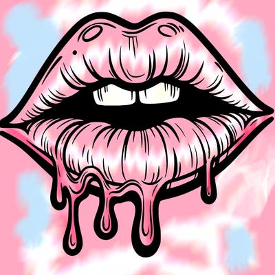 lips that look realistic and drip