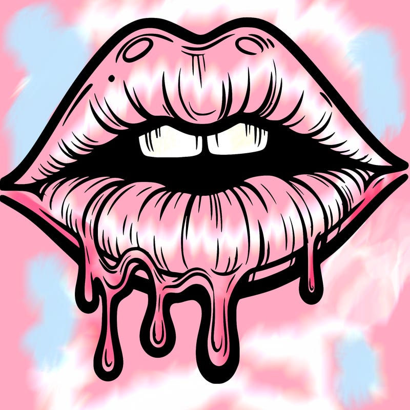 lips that look realistic and drip