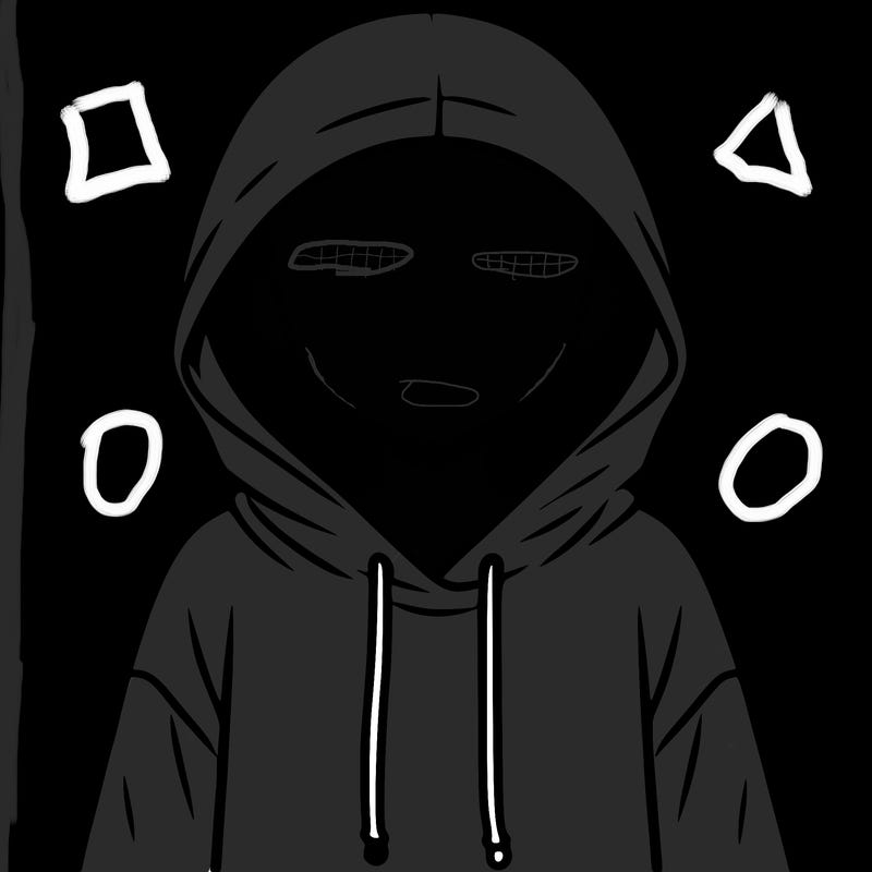 faceless girl in hoodie