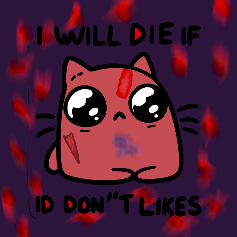 a cat that will die if we don’t get 10 likes