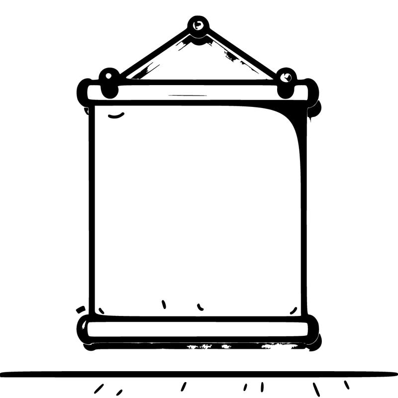blank poster on a wall