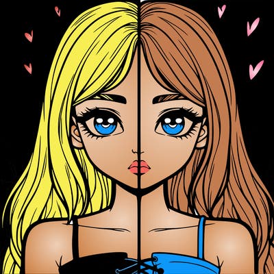 realistic girl split