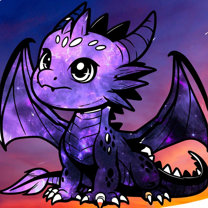 fierce baby night dragon