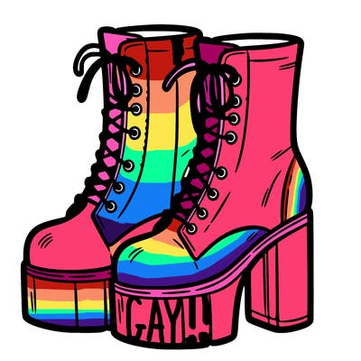 boots with a heel bottom