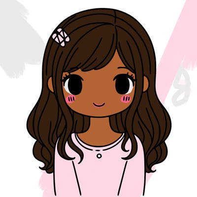 girl with a cute french tip