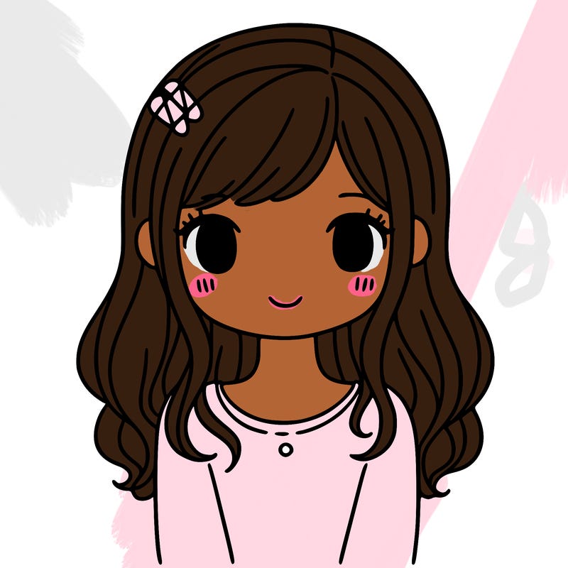 girl with a cute french tip