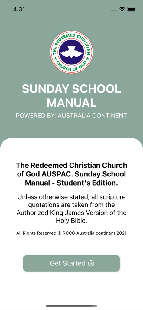 RCCG - Sunday School Manual - Books App | MWM