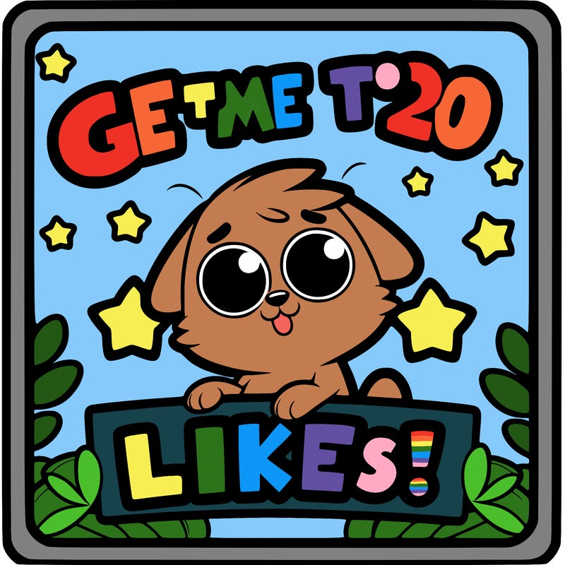 get me to 20 likes!