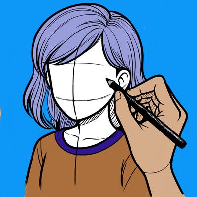 drawing a realistic person