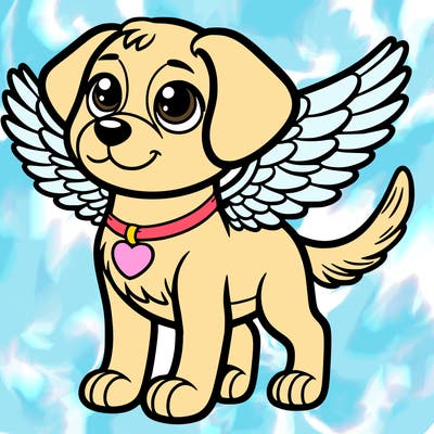 dog with wings