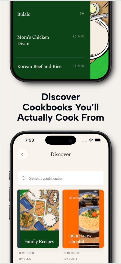 Chapter & Crumb - Discover curated cookbooks and recipes on the Chapter and Crumb app screen