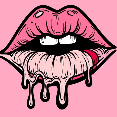 lips that look realistic and drip