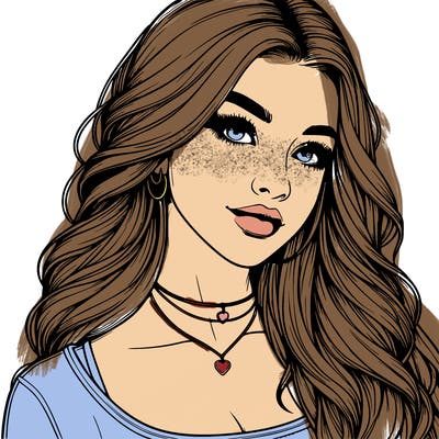 detailed realistic girl