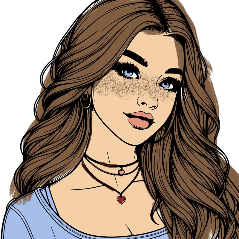 detailed realistic girl