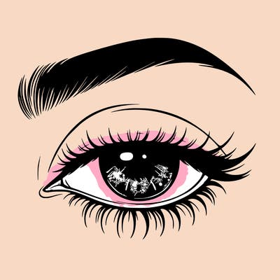 eye closed realistic