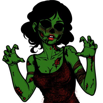 realistic zombie girl