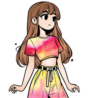 girl in a cute crop top