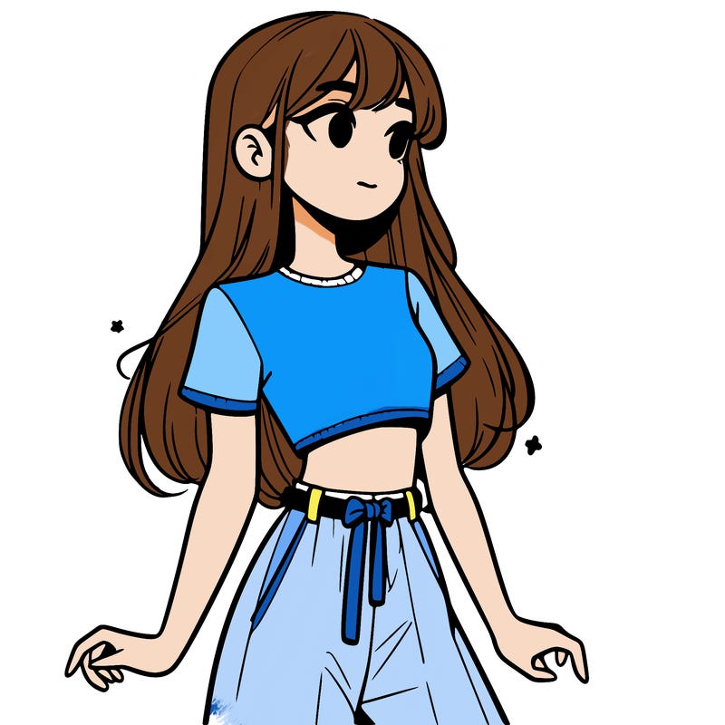 girl in a cute crop top