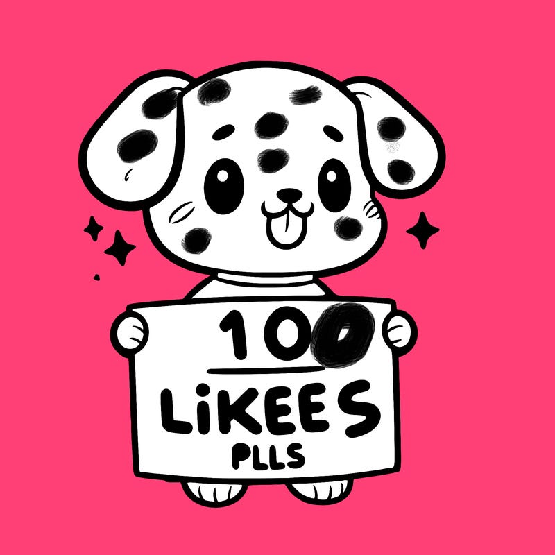 cute dog holding a sign saying 10 likes pls