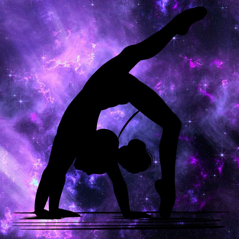 girl doing gymnastics